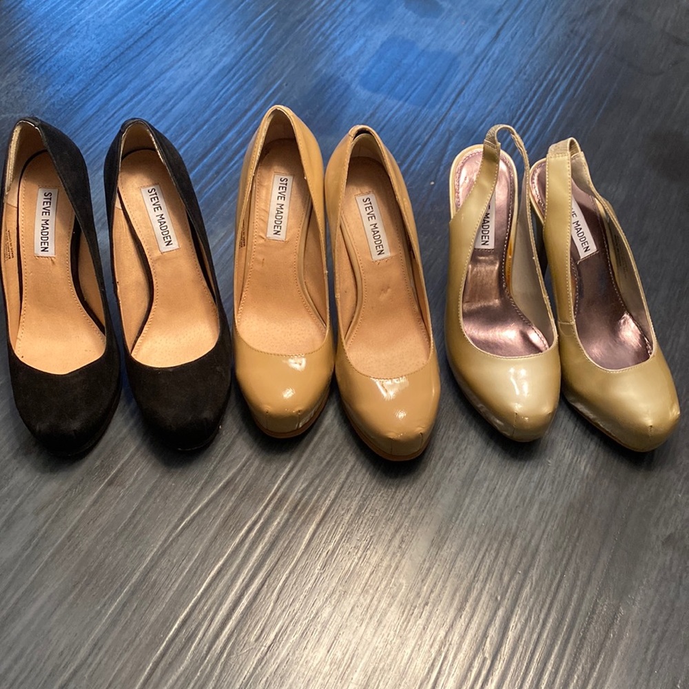 Steve Madden platform heels bundle of 3
